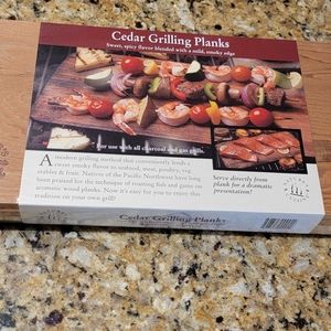 NWT Natures Cuisine 14" X 7" Cedar Grilling Plank 4 Count
